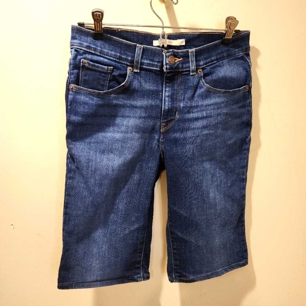 Levi's women's Bermuda short washed Blue size 26